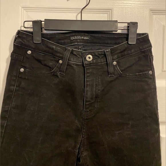 Guess Jeans Distressed Black Denim Size 28 R - Picture 5 of 10